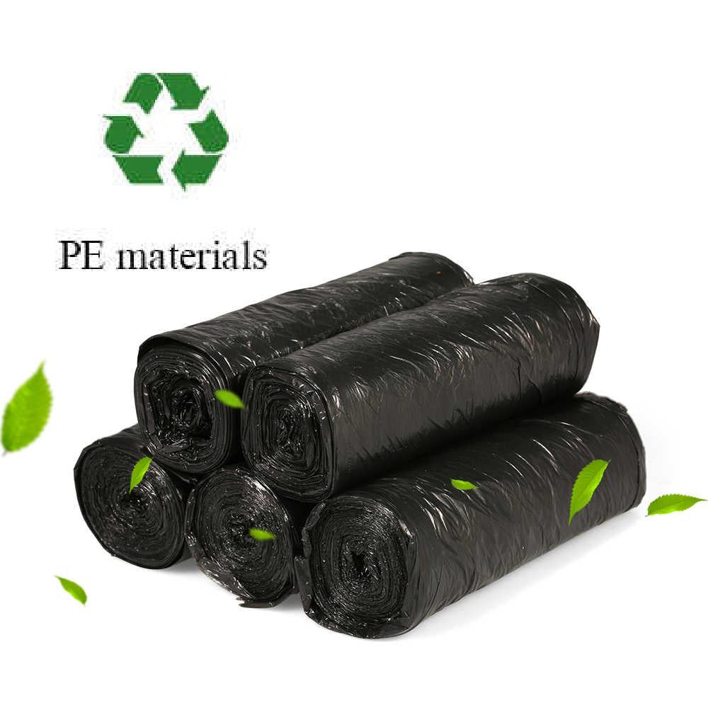 Compact black garbage bag (17 x 19 inches) for general use. Compact black garbage bag (17 x 19 inches) for general use.